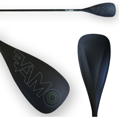 Full Carbon Fiber, fixed shaft, Paddle with ABS Edge - SR71 Black