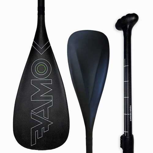 Full Carbon Adjustable Paddle with ABS Edge - SR71 Black