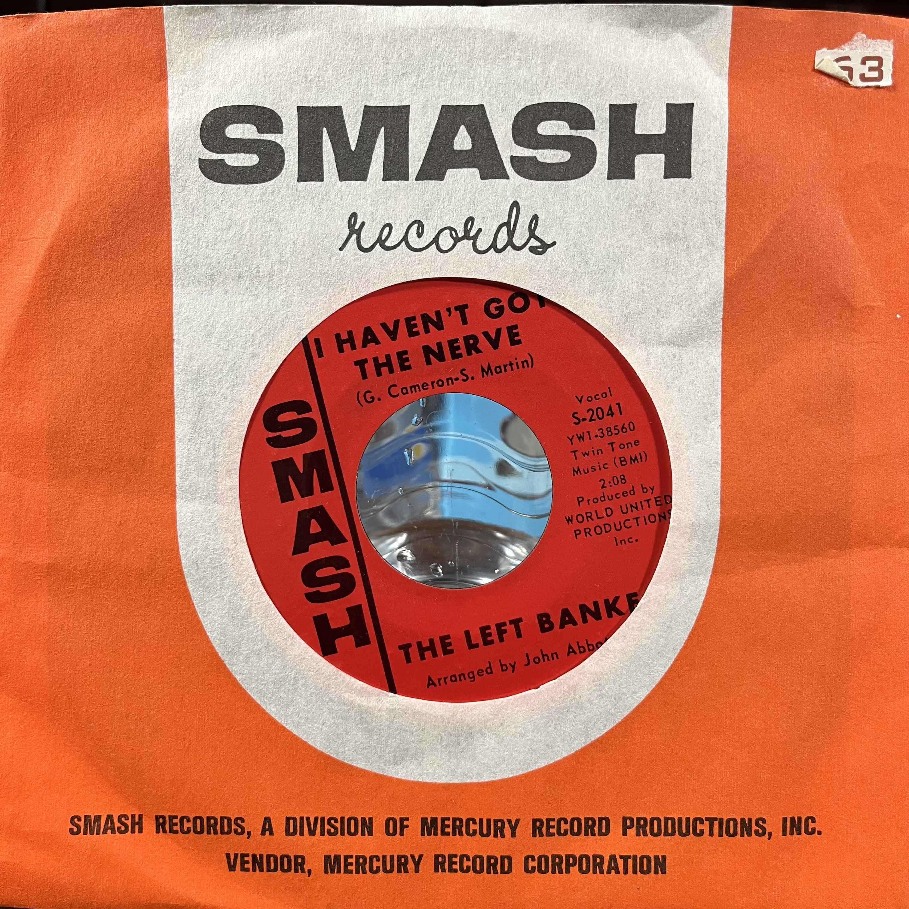 Walk Away Renee / I Haven't Got The Nerve (7" VINYL) | Very Good Plus (VG+) Near Mint (NM or M-)