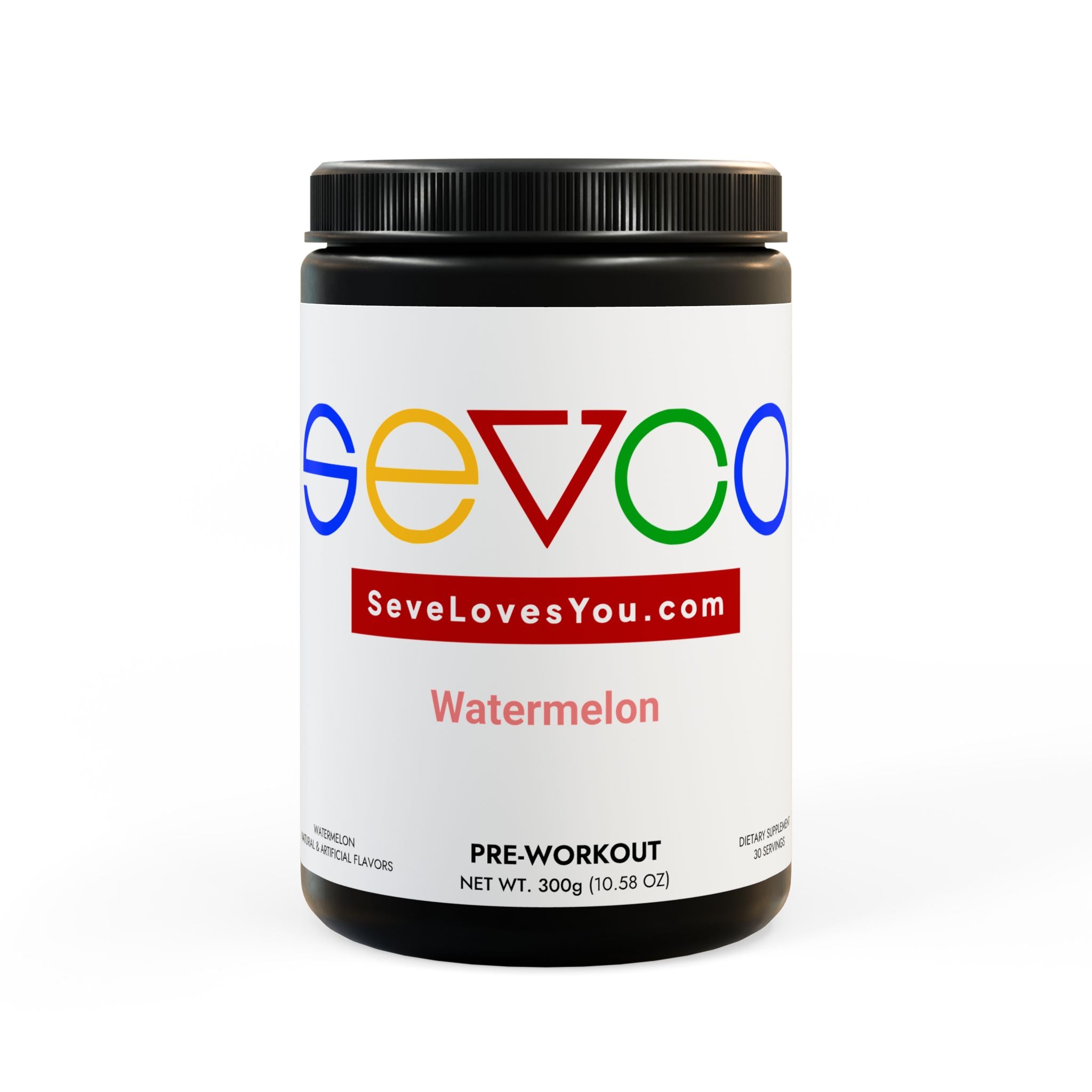 SEVCO Watermelon Pre-Workout (300g, 10.58oz)