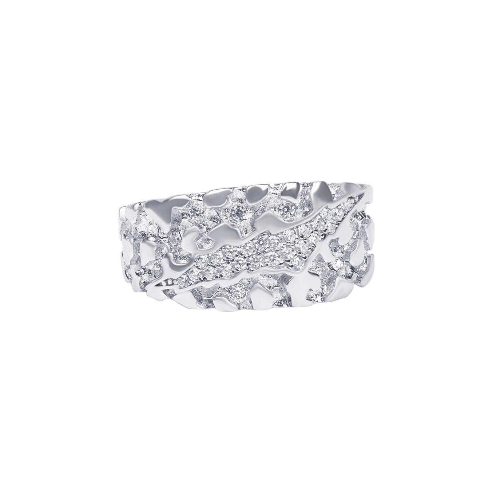 Men's Nugget Claw Mark Ring - 925 Sterling Silver