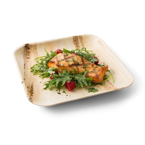 Bosnal - Palm Leaf Biodegradable Plates, 10 inch, Square