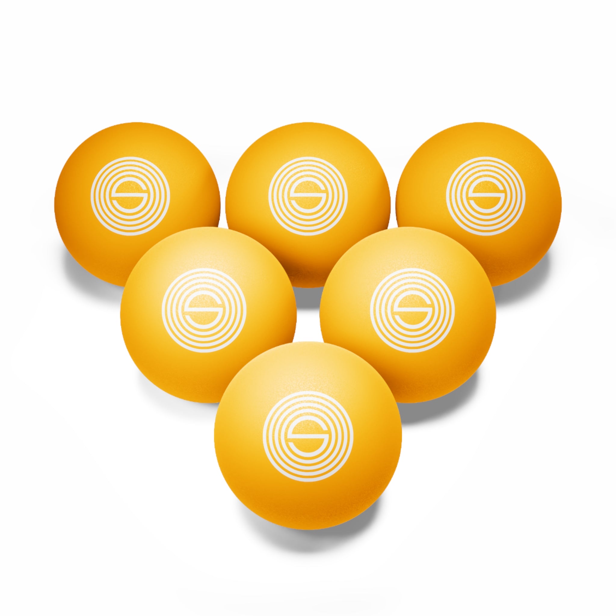 Orange SEVCO Seal Ping Pong Balls