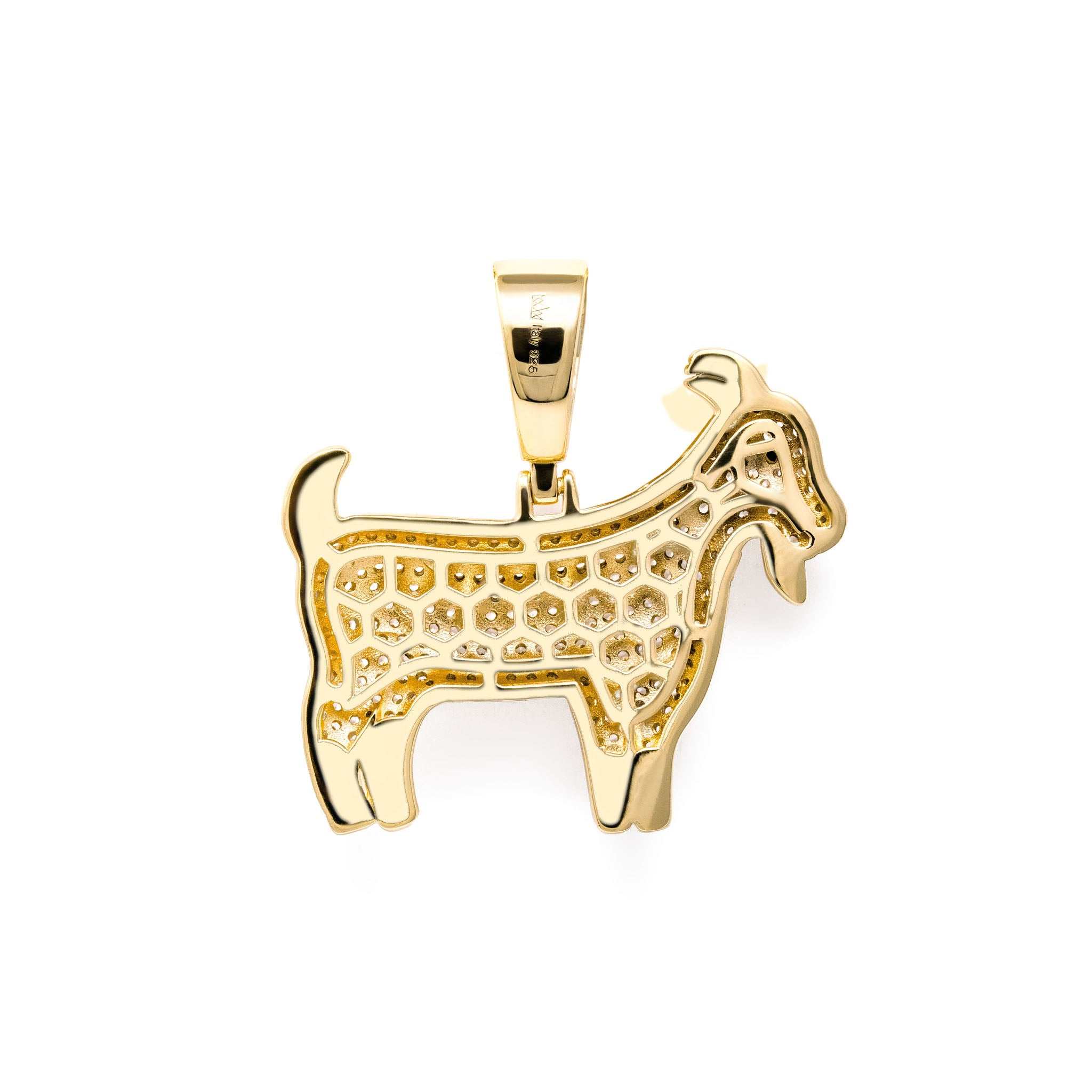 Iced GOAT Pendant 925 Sterling Silver