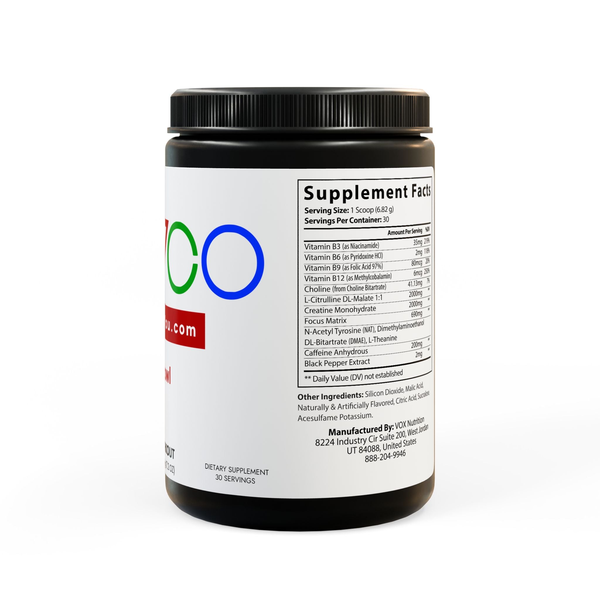 SEVCO Fruit Punch Pre-Workout (204g, 7.1oz)