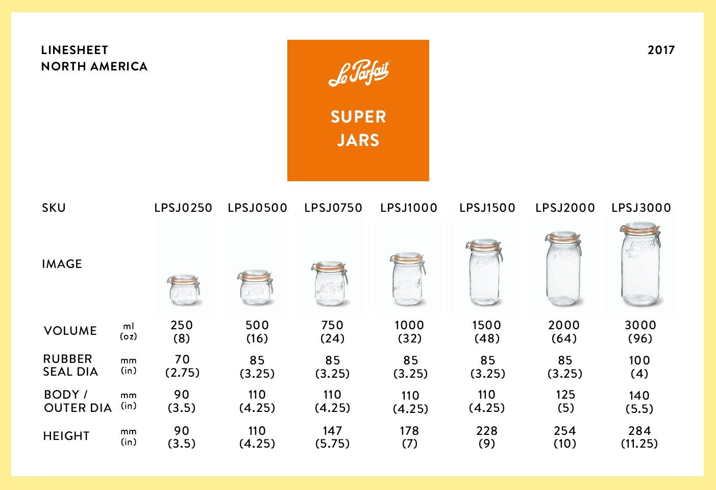 Le Parfait Super Jars - Wholesale