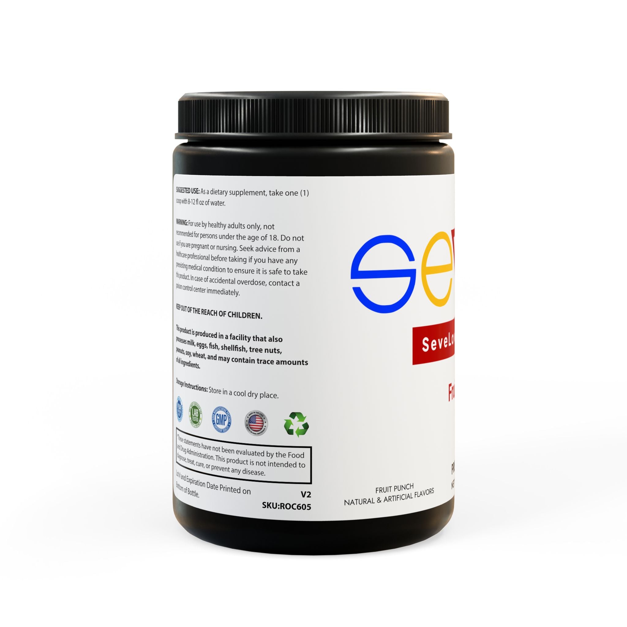 SEVCO Fruit Punch Pre-Workout (204g, 7.1oz)