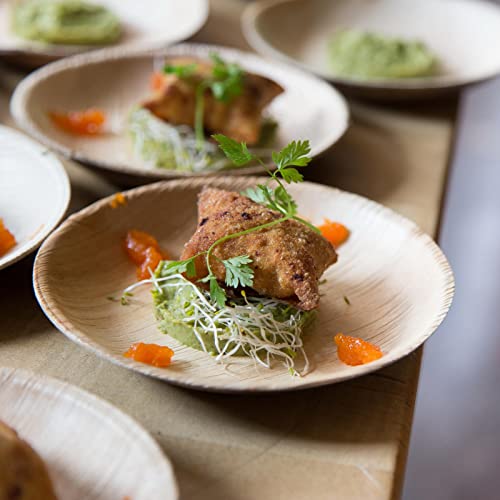 Bosnal - Palm Leaf Biodegradable Plates, 6 inch, Round