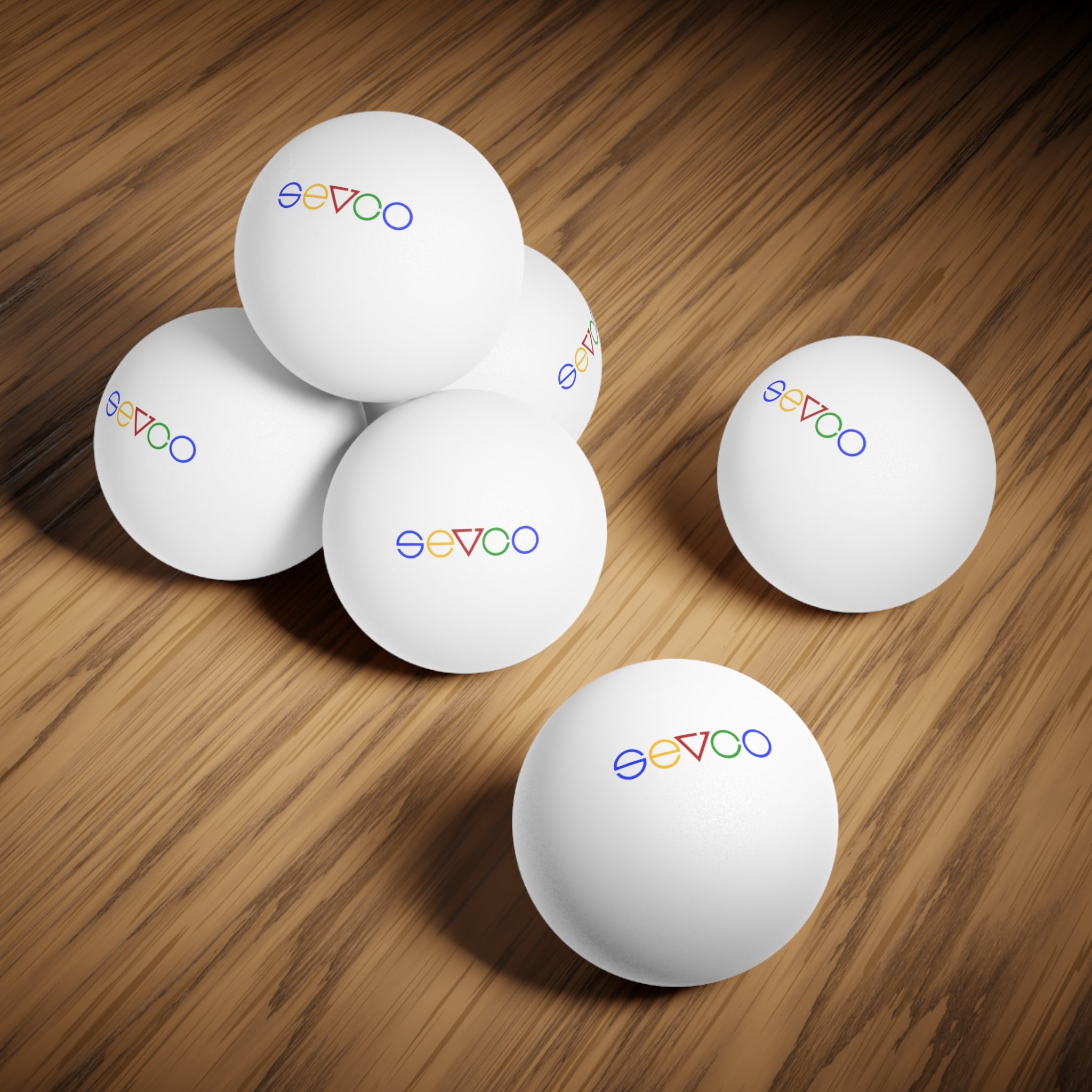 White SEVCO Prime Ping Pong Balls (6 Pack)