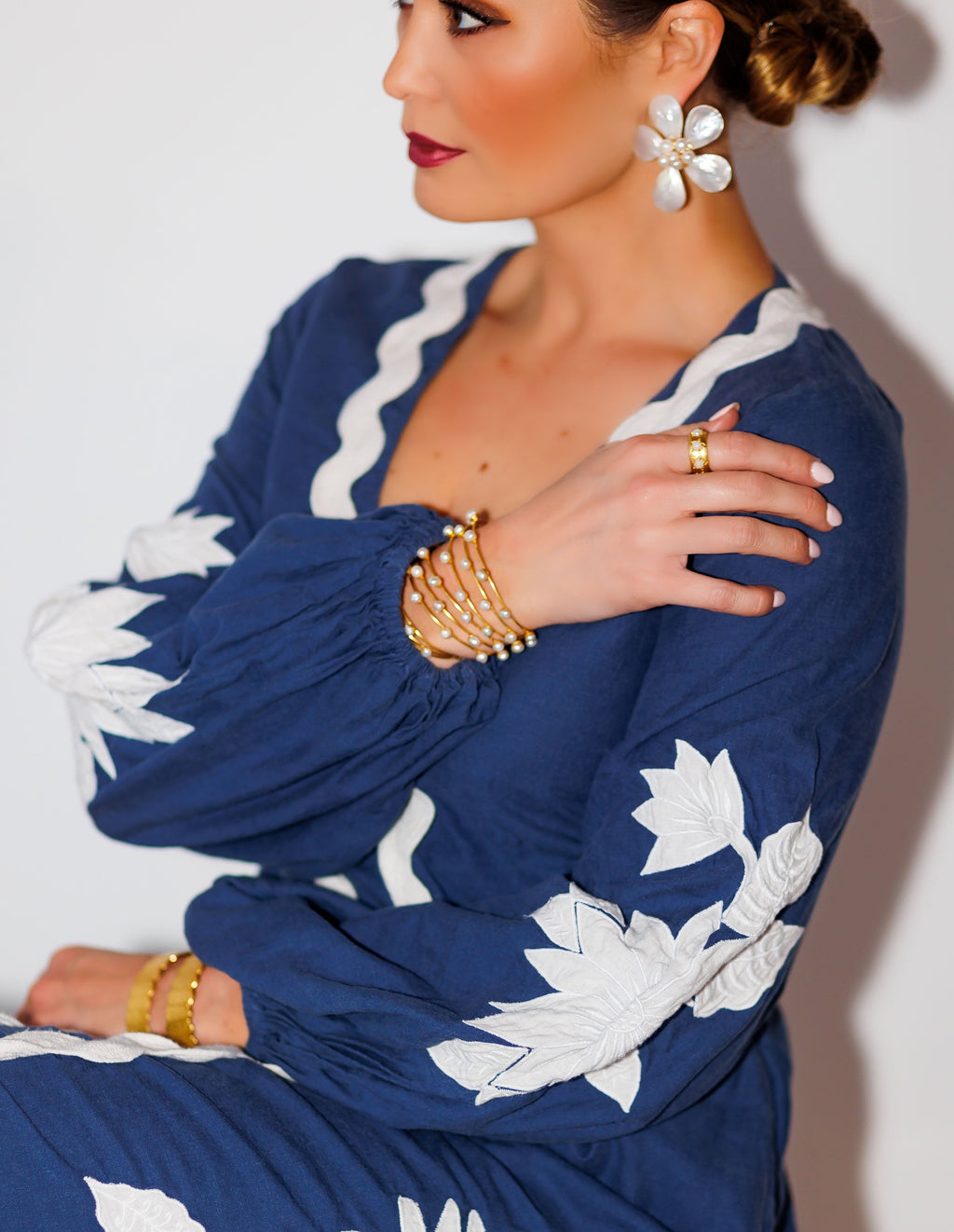 Bridal Magnolia Stud