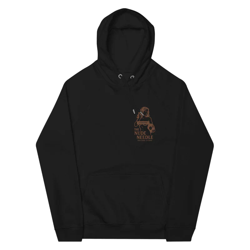 TheNudeNeedle Logo & Sexy Design Black Hoodie (Unisex)