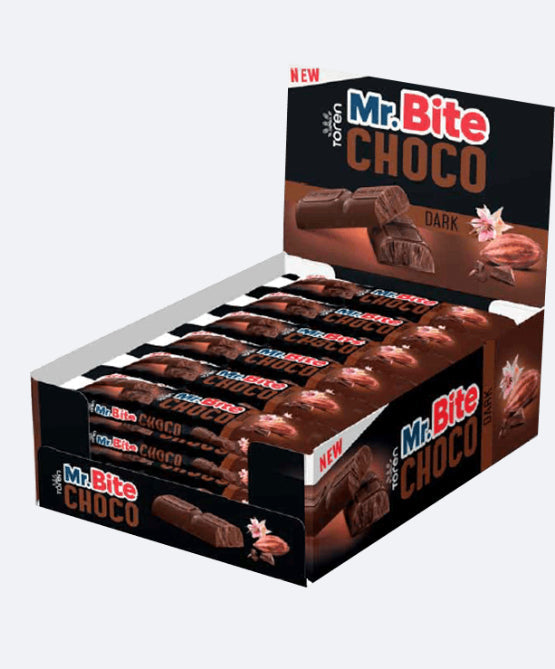Mr. Bite choco dark chocolate 30g 24pk