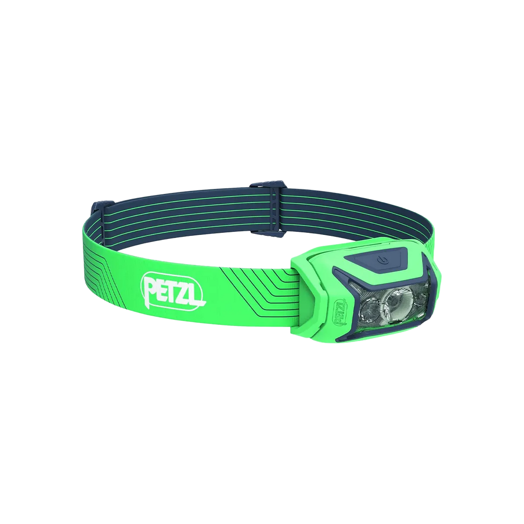 PETZL ACTIK Headlamp 450 Lumen Light with Red Lighting - Green