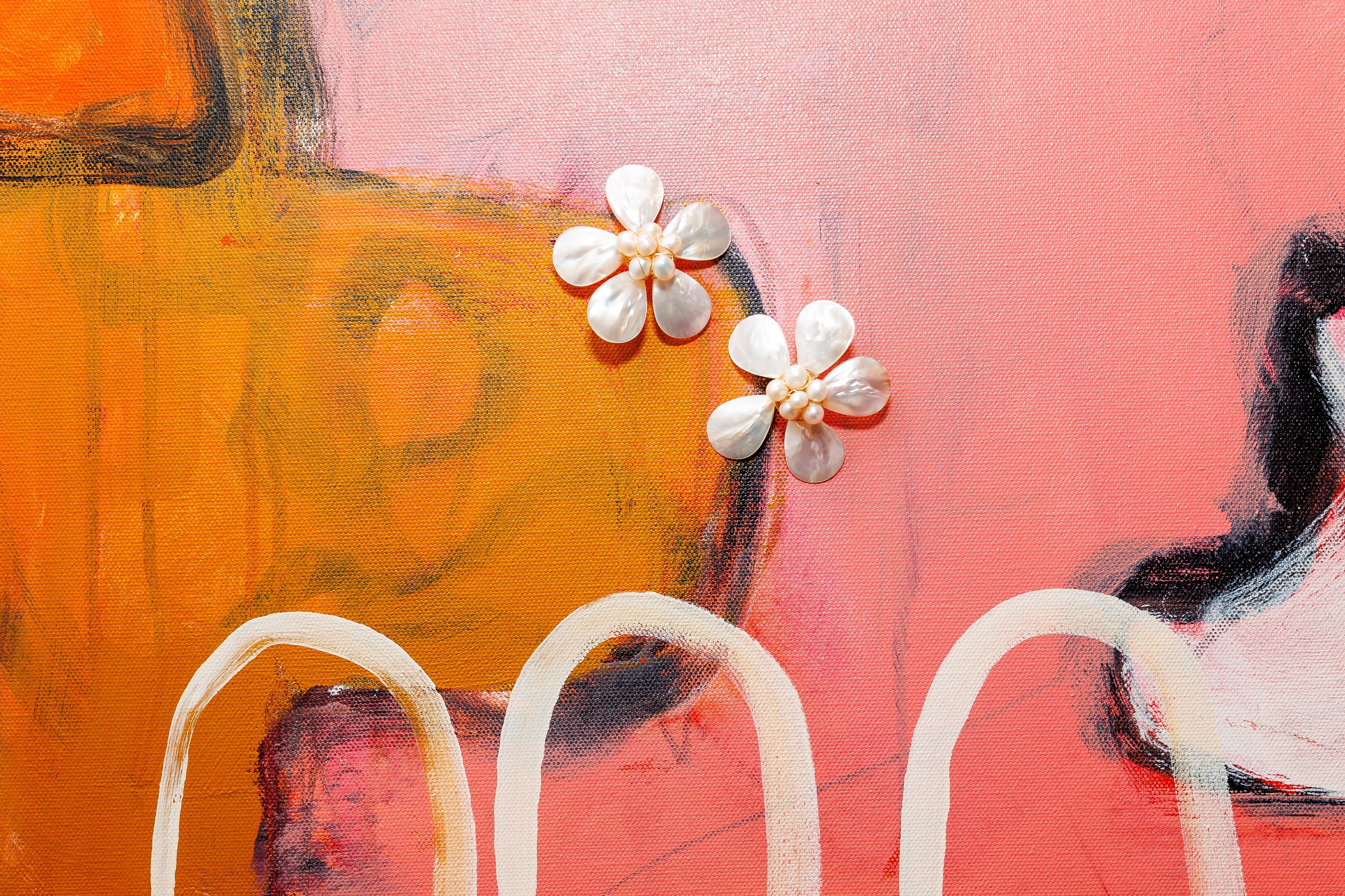 Bridal Magnolia Stud