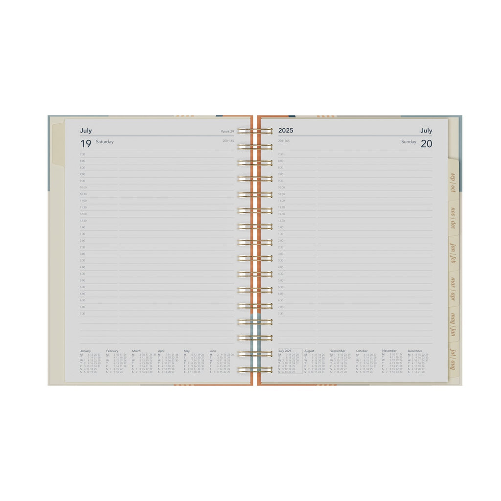 Scandi - A5 Day-to-Page Mid/Academic Year Diary Planner 2025-2026
