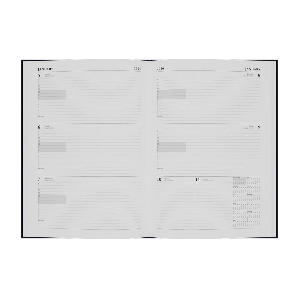 Essentials - A4 Week-to-View with Appointments Mid/Academic Year Diary Planner 2025-2026