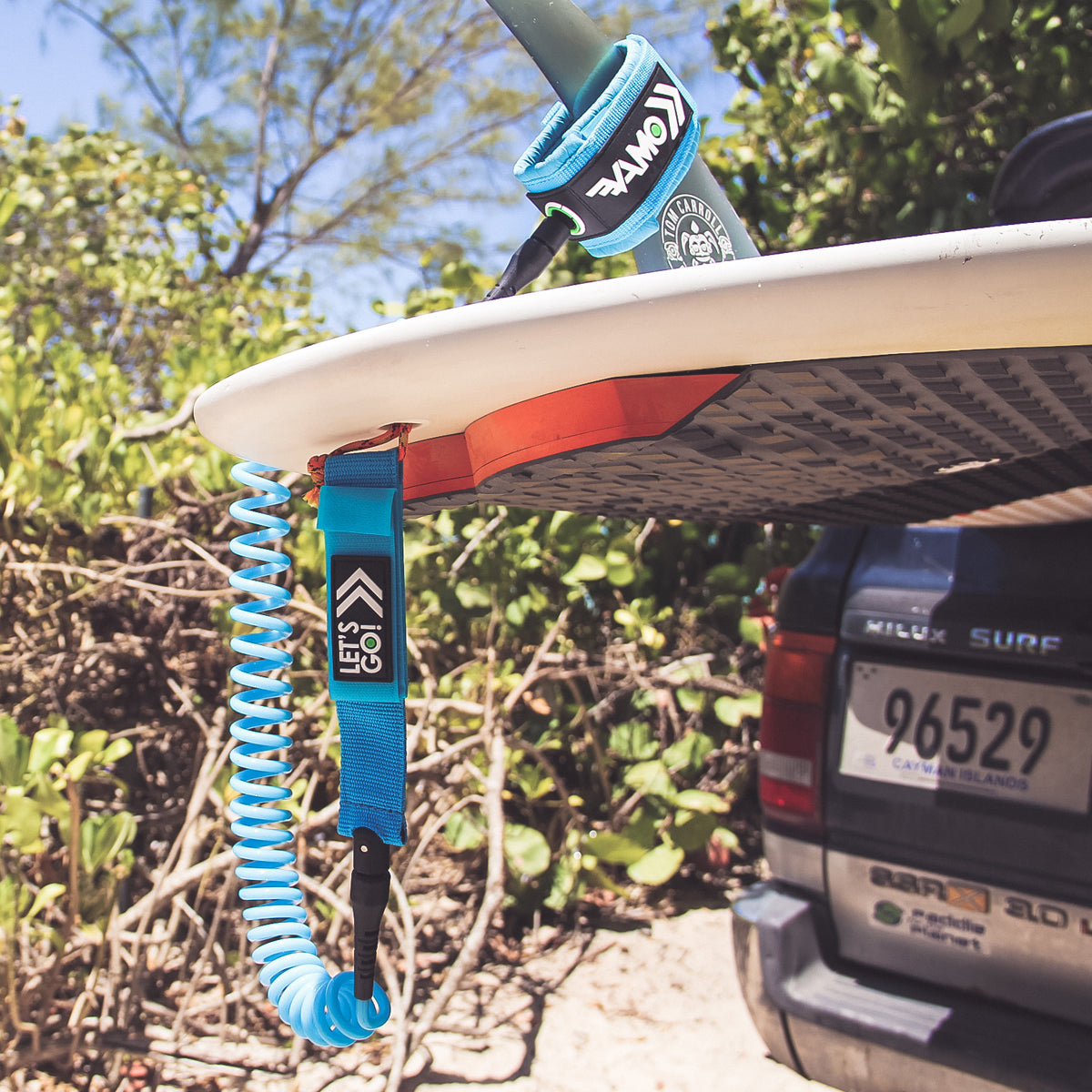 10' Full Coiled SUP Paddleboard Leash - Classic Collection
