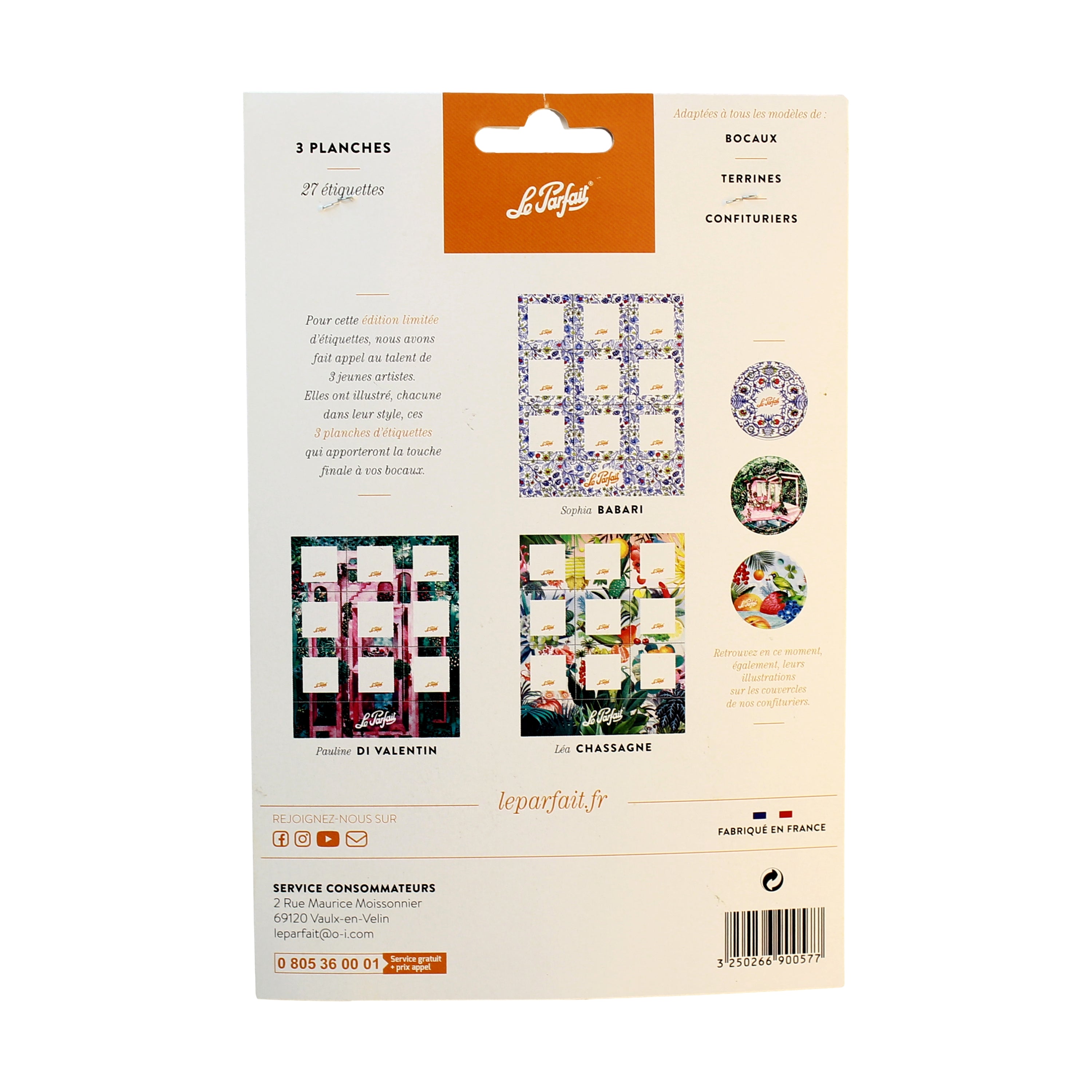 Le Parfait Labels - Wholesale