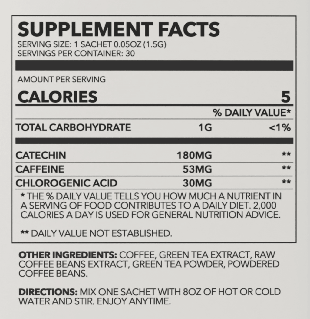 Zen Energy Green Tea & Coffee