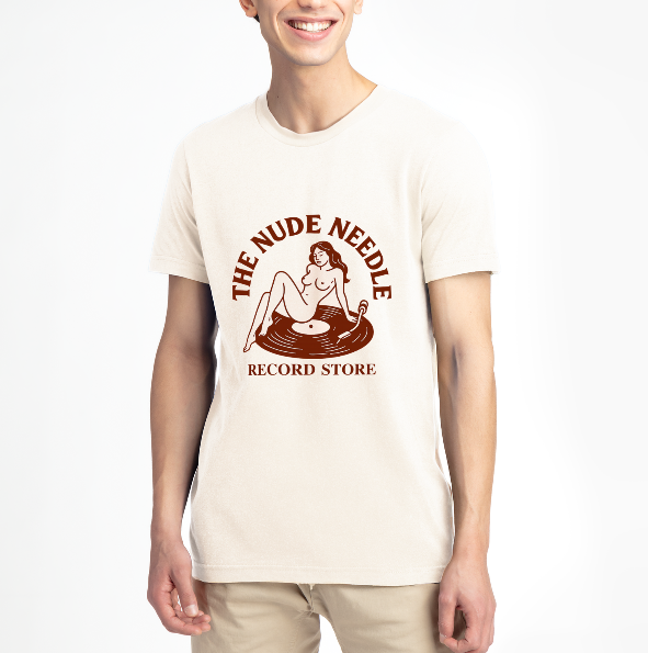 TheNudeNeedle Logo T-Shirt (Unisex Beige)