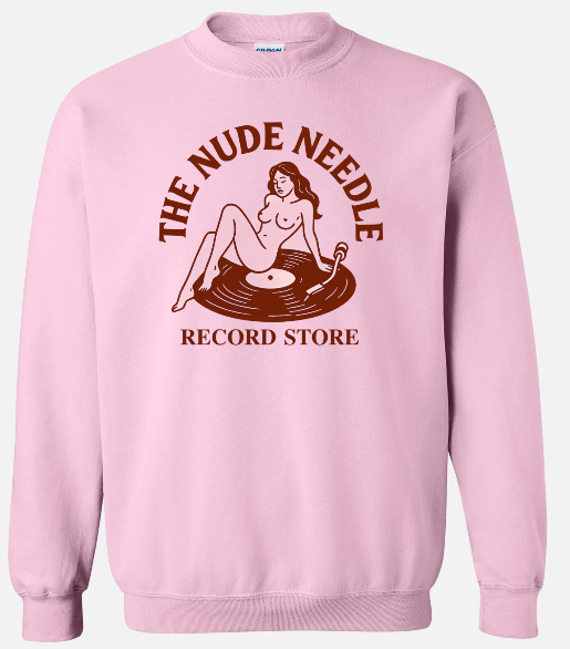 TheNudeNeedle Logo Pink Sweatshirt (Unisex)