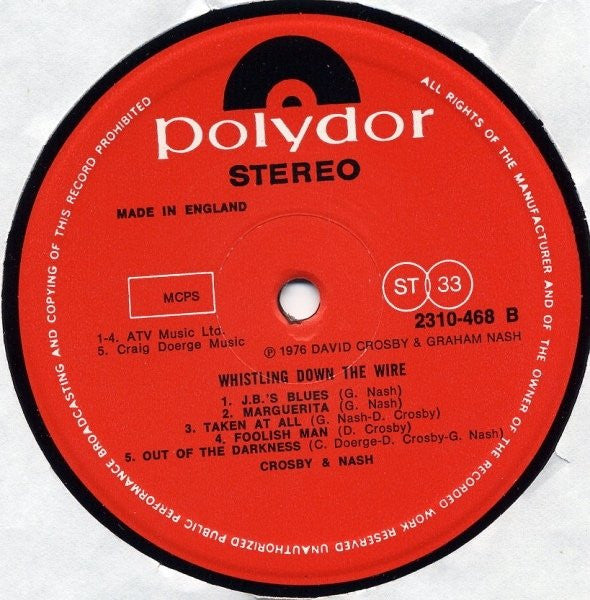 Whistling Down The Wire | Very Good Plus (VG+) Near Mint (NM)