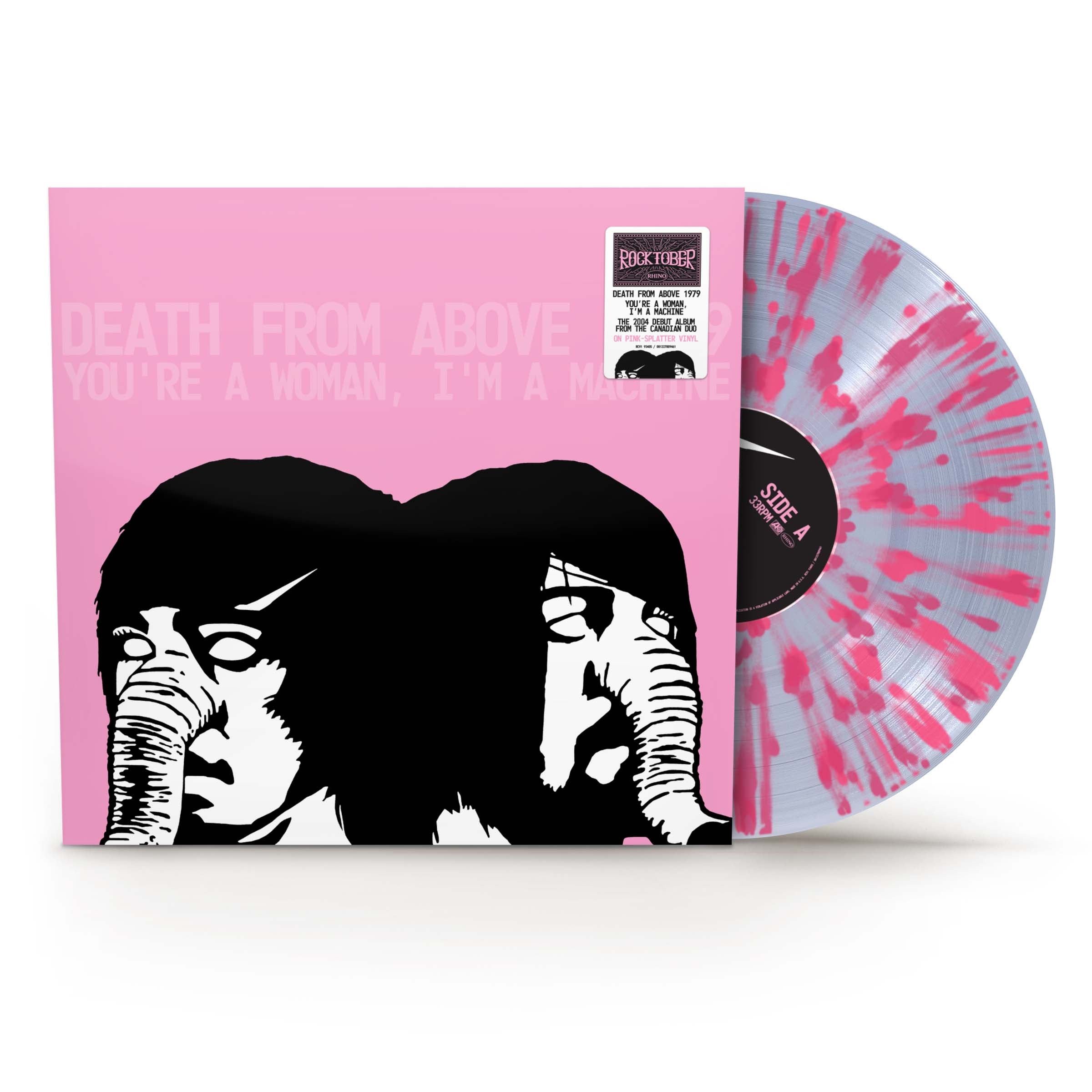 (PRE-ORDER 10/3/25) You're a Woman, I'm A Machine[RKTBR25](CLEARW/PINK SPLATTER VINYL) | Mint (M) Mint (M)