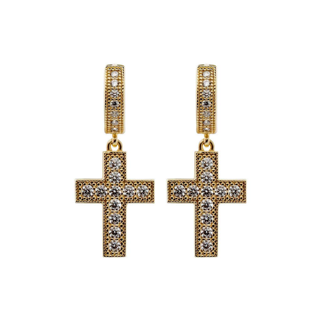 Divine Cross Earrings