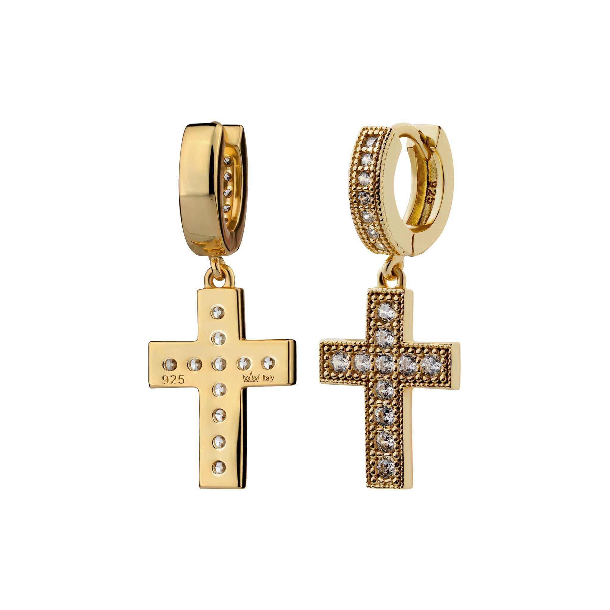 Divine Cross Earrings
