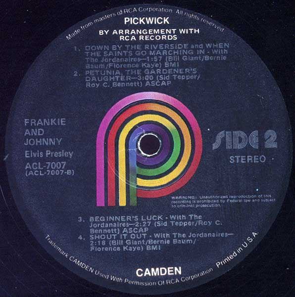 Frankie & Johnny | Very Good Plus (VG+) Very Good Plus (VG+)