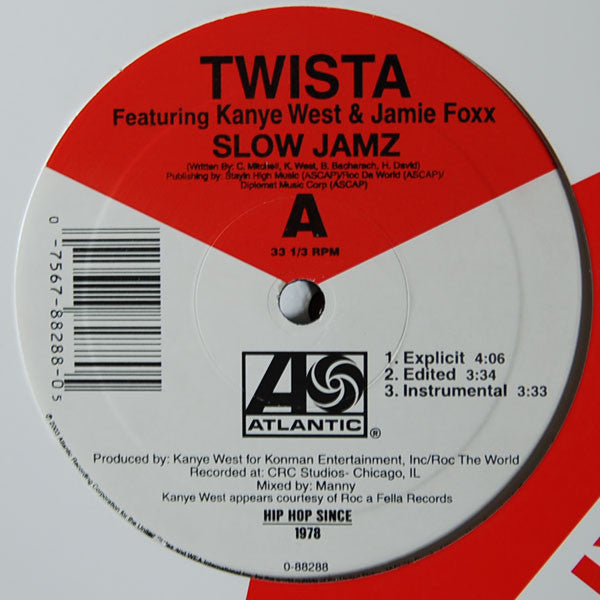 Slow Jamz (VINYL) | Very Good Plus (VG+) Excellent (EX)