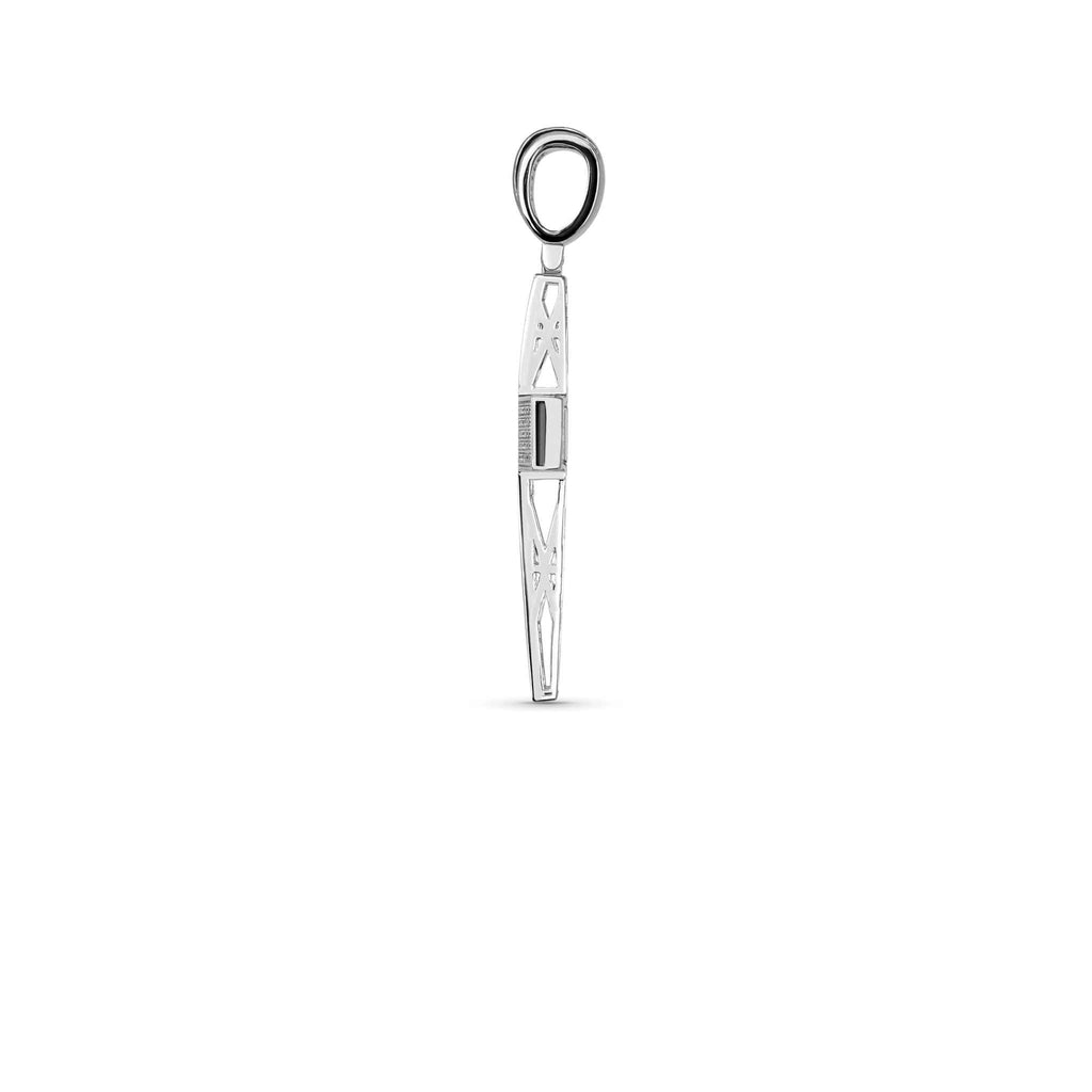 Moissanite 1.8 TCW Cross Religious Pendant 925 Sterling Silver