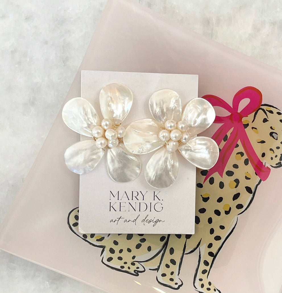 Bridal Magnolia Stud