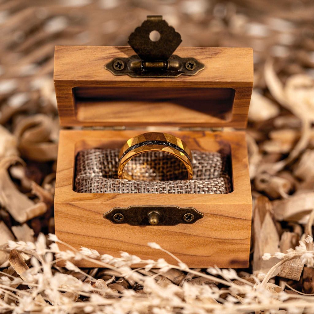 Infinite Meteorite Tungsten Carbide Ring