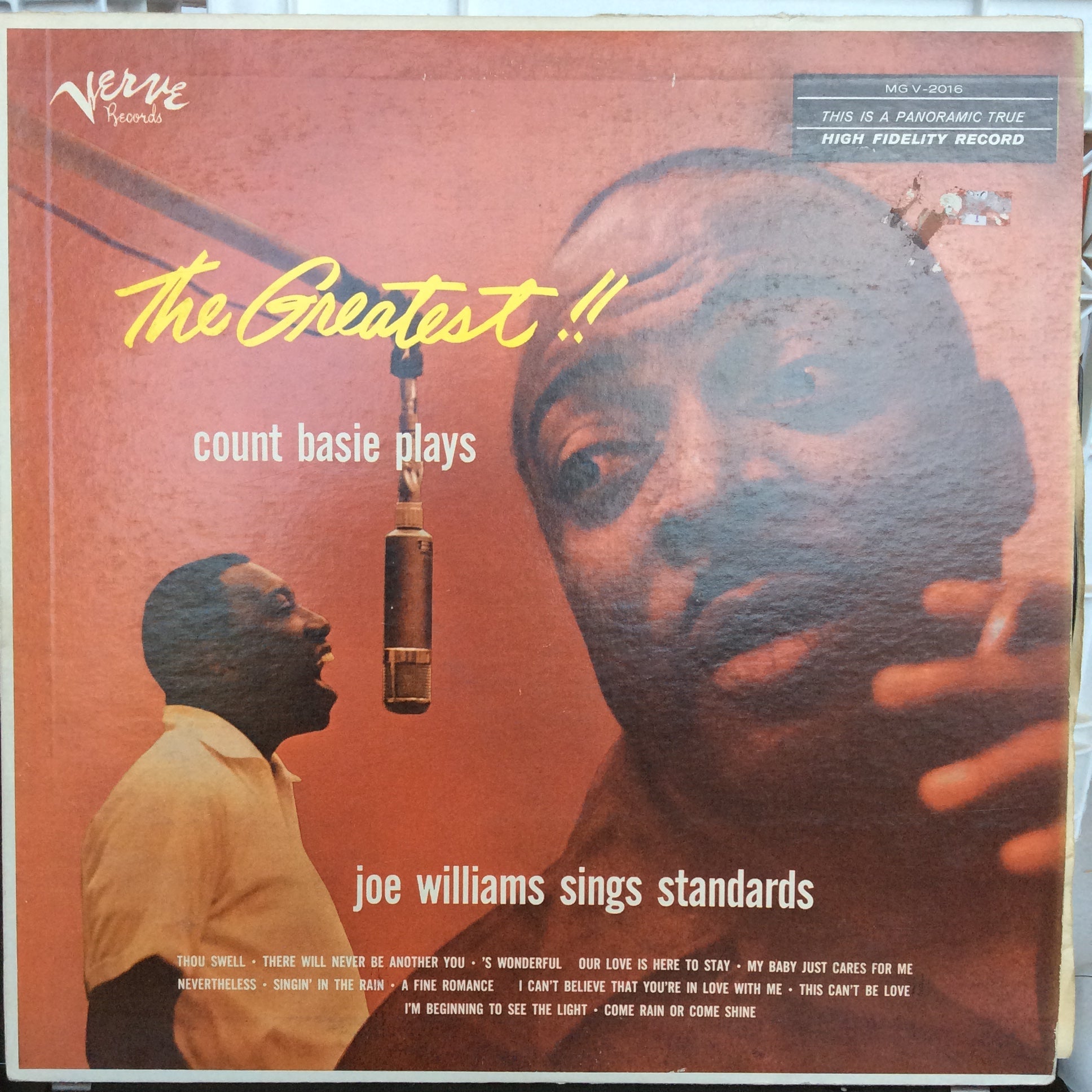 The Greatest! Count Basie Plays...Joe Williams Sings Standards (VINYL) | Near Mint (NM) Very Good Plus (VG+)