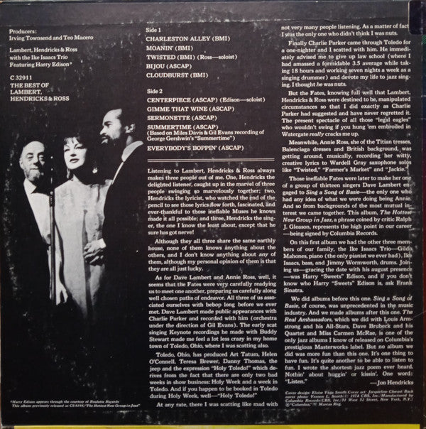 The Best Of Lambert, Hendricks & Ross | Near Mint (NM) Very Good Plus (VG+)