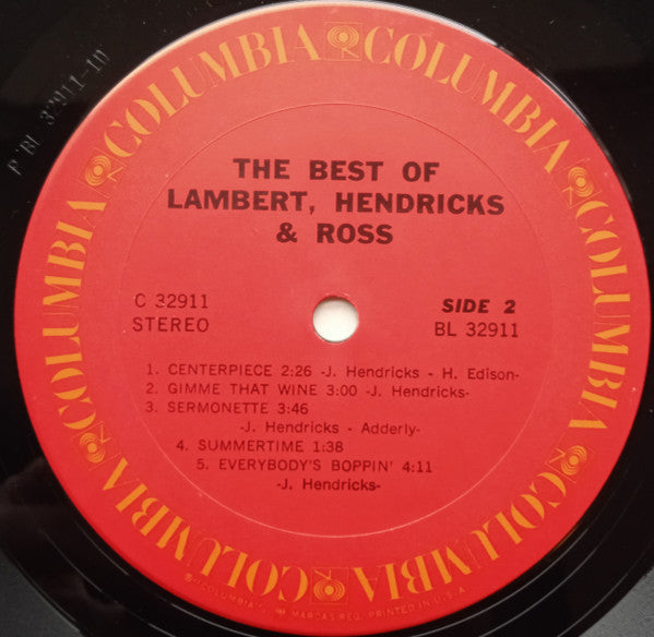 The Best Of Lambert, Hendricks & Ross | Near Mint (NM) Very Good Plus (VG+)
