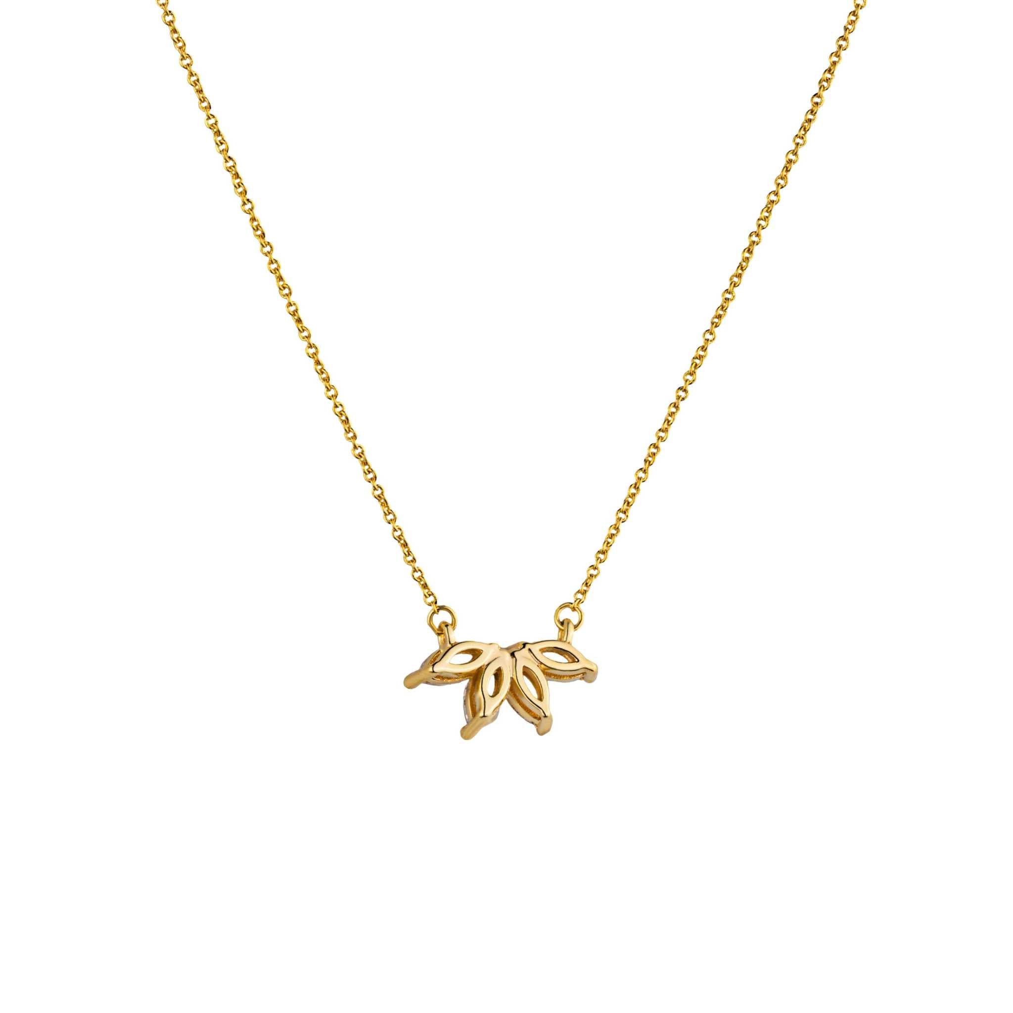 Marquise Flower Necklace