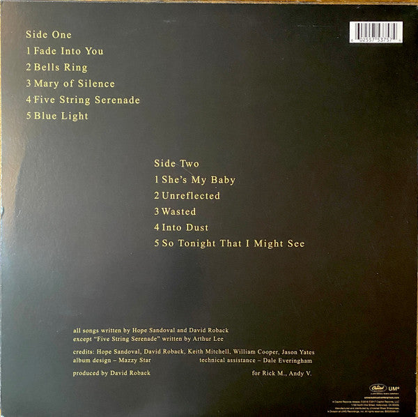 Mazzy Star So Tonight That I Might See Capitol Records LP, Album, RE Mint (M) Mint (M)