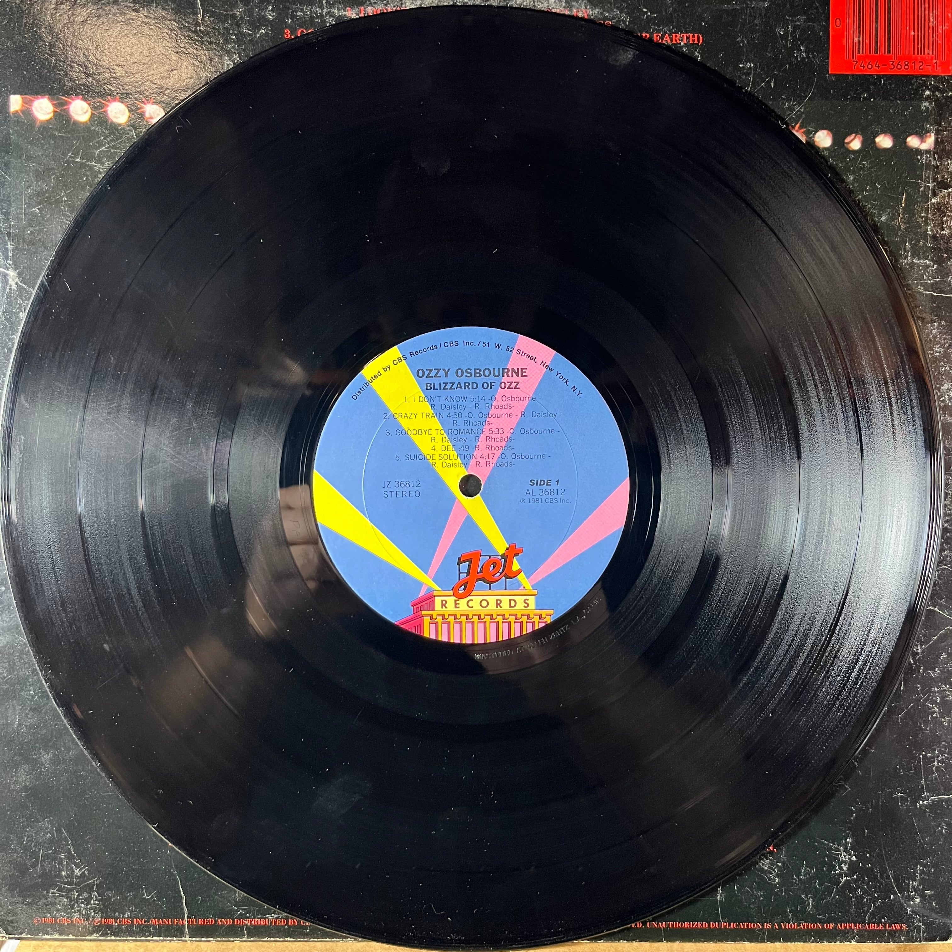 Blizzard Of Ozz (VINYL) | Very Good Plus Plus (VG++) Very Good (VG)