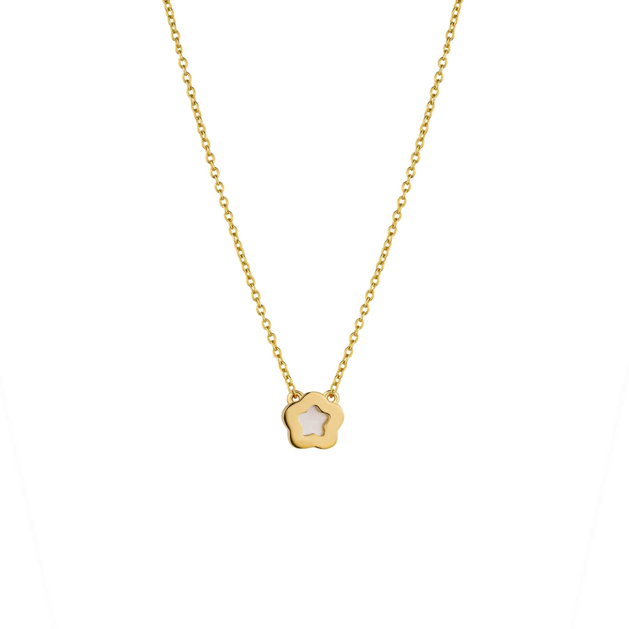 Nacre Flower Necklace