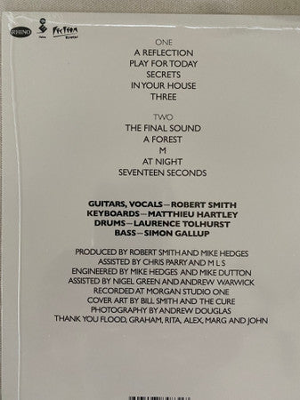 Seventeen Seconds (PICTURE VINYL) | Near Mint (NM or M-) Near Mint (NM or M-)