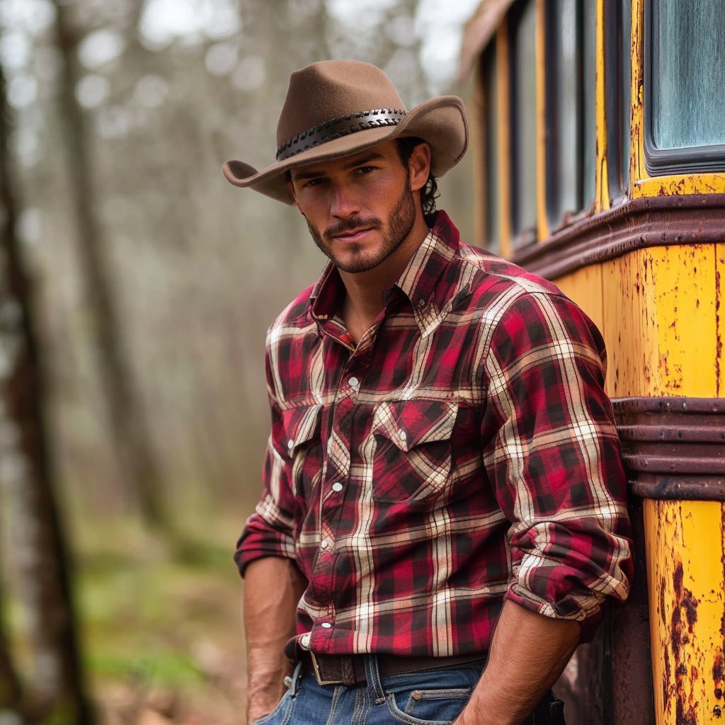 Outlander Tan Felt Cowboy Hat