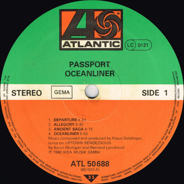Oceanliner | Near Mint (NM) Very Good Plus (VG+)