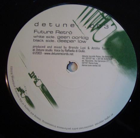 Deeper Low / Geen Oorlog (VINYL) | Very Good (VG) Generic