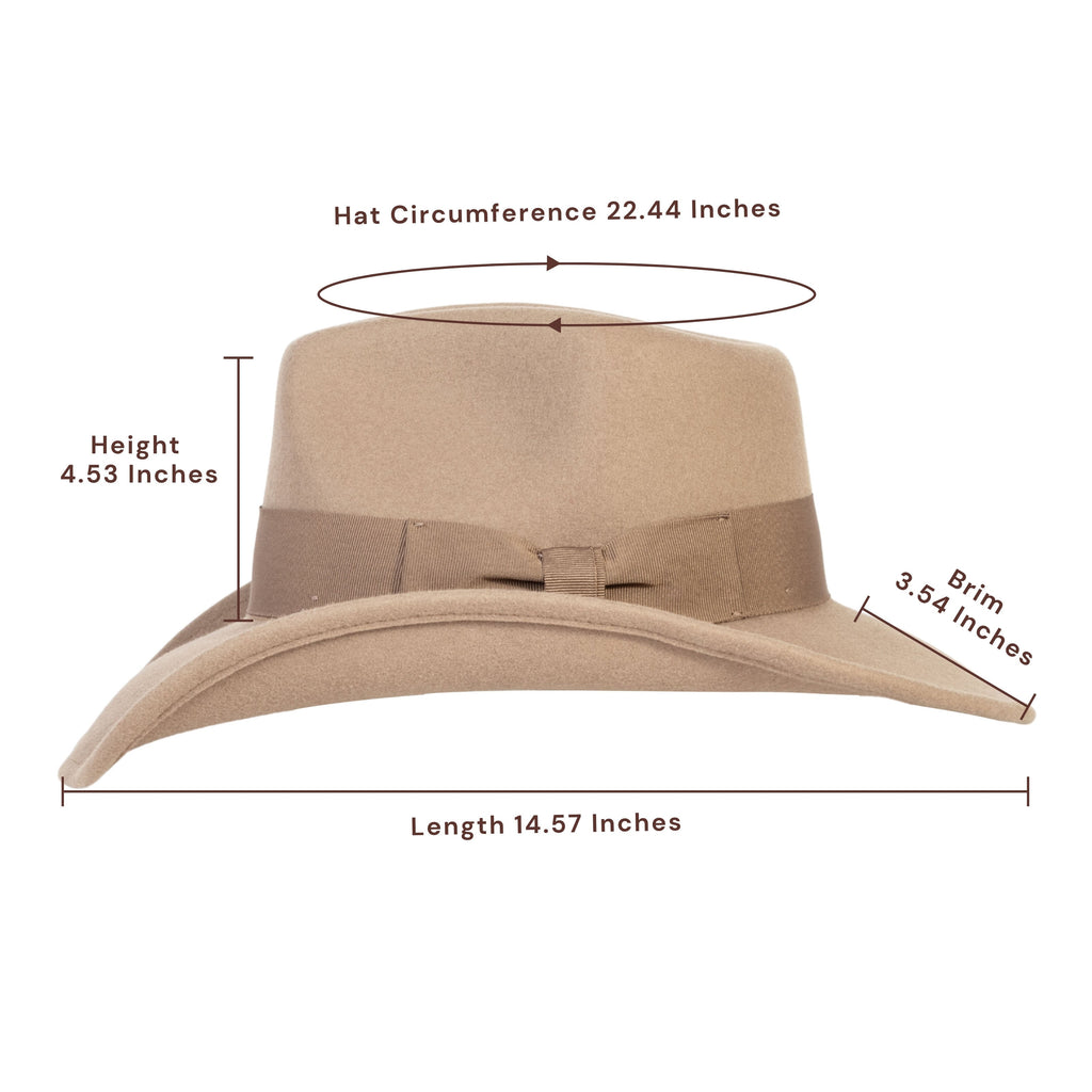 Sage Light Tan Felt Cowboy Hat