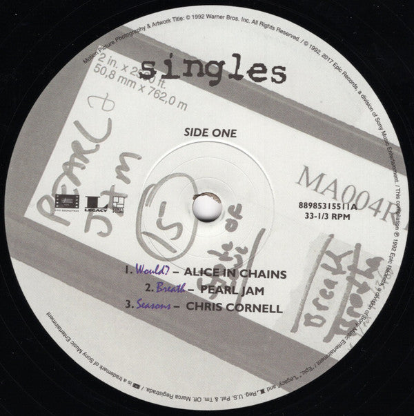 Singles - Original Motion Picture Soundtrack (VINYL) |
