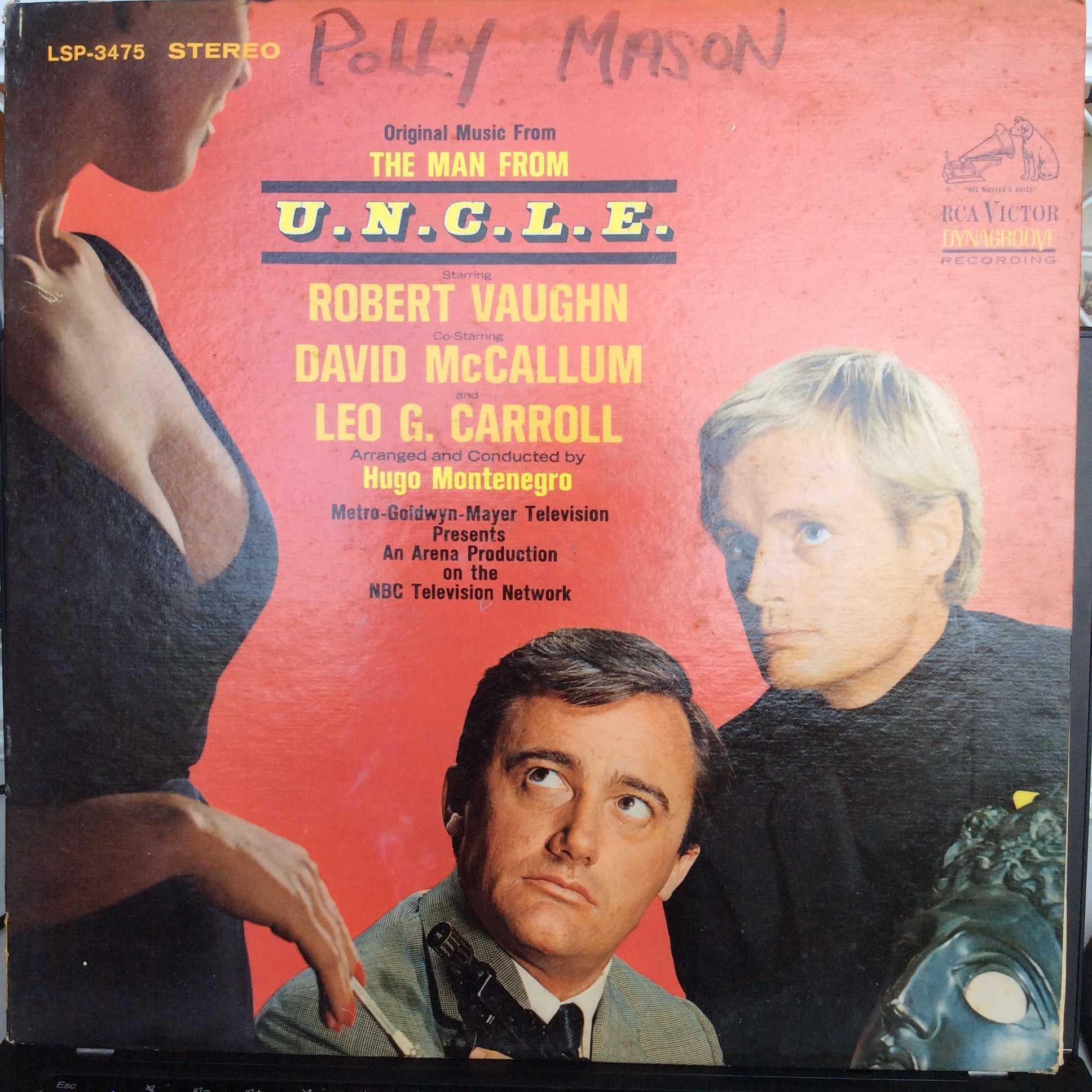 Original Music From The Man From U.N.C.L.E. (VINYL) | Excellent (EX) Very Good Plus (VG+)