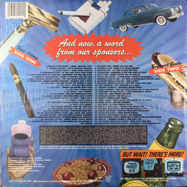 TeeVee Toons: The Commercials (VINYL) | Very Good (VG) Excellent (EX)