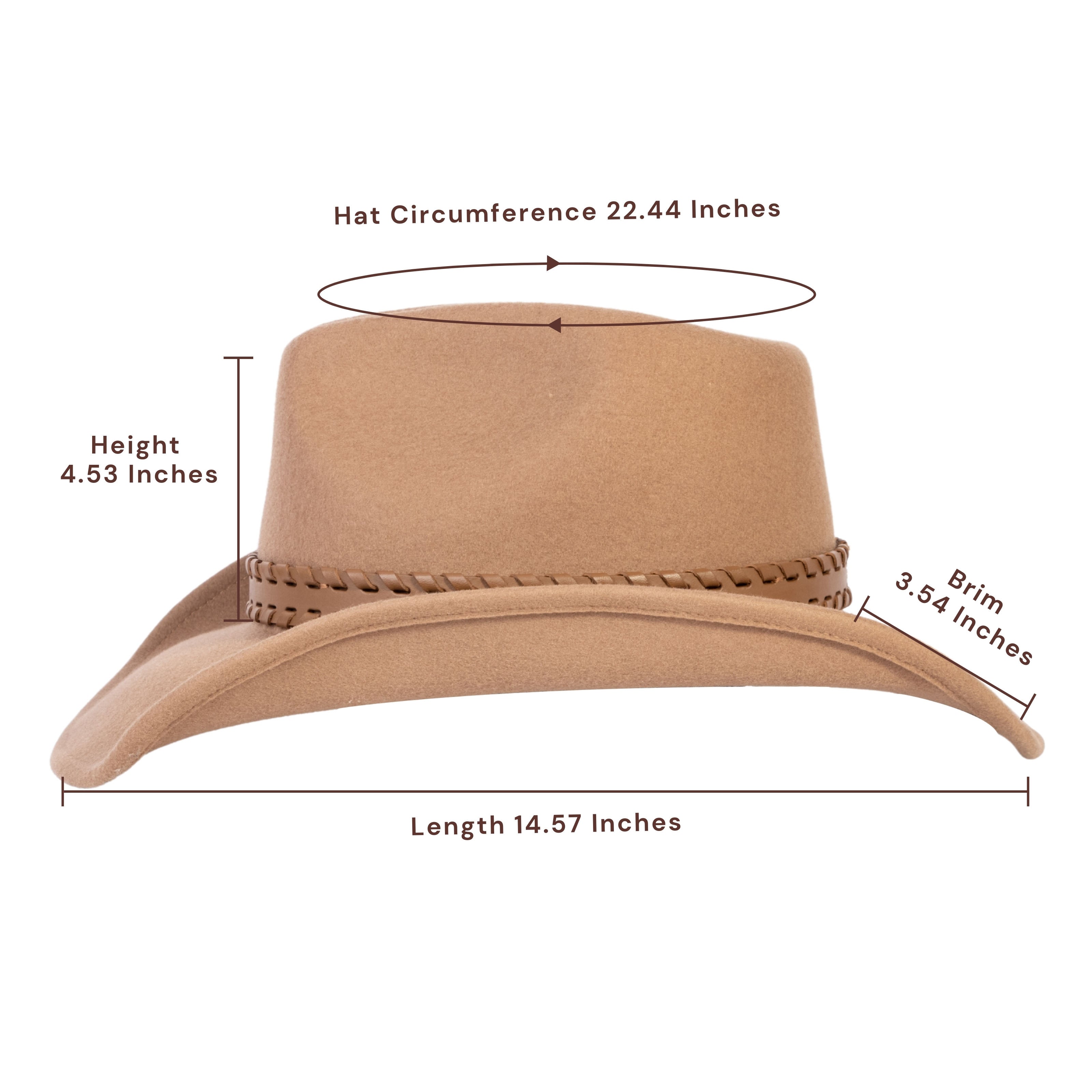 Sundown Tan Felt Cowboy Hat